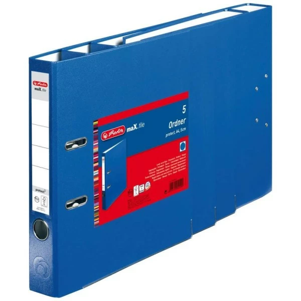 Herlitz Classeur "MaX.file Protect" - A4 - Dos 50 Mm - Bleu 1 Herlitz Classeur "MaX.file Protect" - A4 - Dos 50 Mm - Bleu