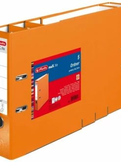 Herlitz Classeur "MaX.file Protect" - A4 - Dos 80 Mm - Orange