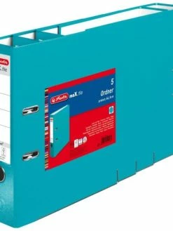Herlitz Classeur "MaX.file Protect" - A4 - Dos 80 Mm - Turquoise