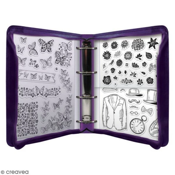 Docrafts Papermania Classeur Tissu Pour Tampons Transparents - 22 X 27 X 7 Cm 4 Docrafts Papermania Classeur Tissu Pour Tampons Transparents - 22 X 27 X 7 Cm – Image 4