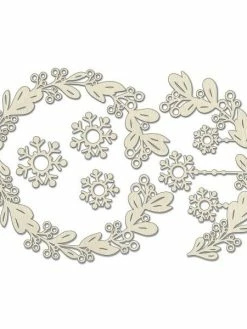 FABRIKA DECORU Clipboard, Embellissement Carton Fabrika Décoru BRINDILLE FLOCON NEIGE 631