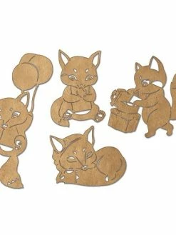 FABRIKA DECORU Clipboard, Embellissement Carton Fabrika Décoru FUNNY FOX GIRL 683