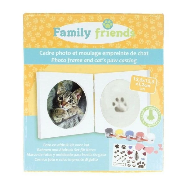 Artemio Coffret Cadre Photo + Moulage Empreinte De Patte - Chat 1 Artemio Coffret Cadre Photo + Moulage Empreinte De Patte - Chat