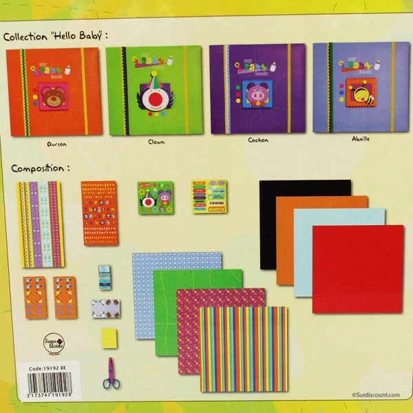 Erica Coffret Naissance Album Scrapbooking - Ours 2 Erica Coffret Naissance Album Scrapbooking - Ours – Image 2