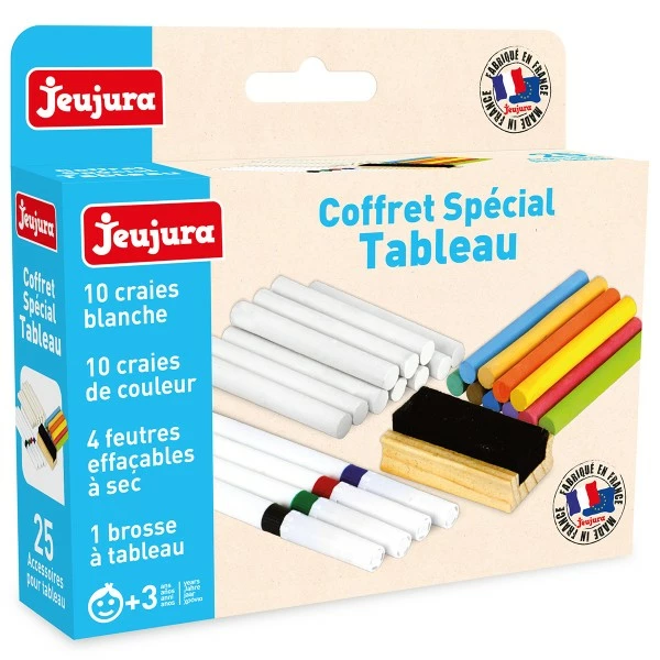 JEUJURA Coffret Spécial Tableau Et Ardoise - 25 Pcs 2 JEUJURA Coffret Spécial Tableau Et Ardoise - 25 Pcs – Image 2