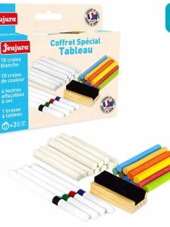 JEUJURA Coffret Spécial Tableau Et Ardoise - 25 Pcs