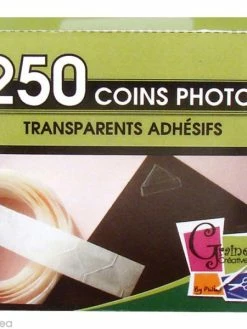 Graine Créative Coin Photo Adhésif Transparent X 250