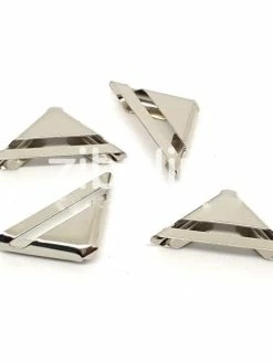 Zibuline Coins Métal - Barre Ajourée" Argentés"