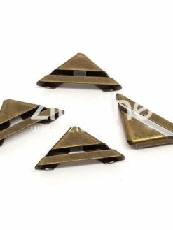 Zibuline Coins Métal - Barre Ajourée" Bronze"