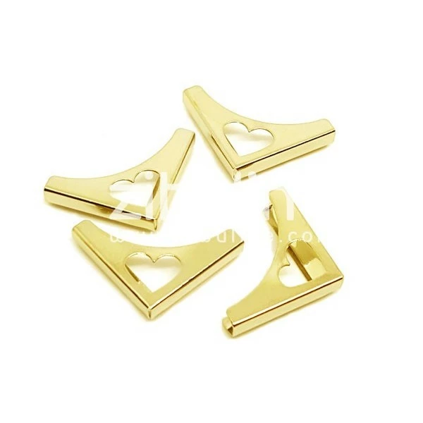 Zibuline Coins Métal - Coeur Ajouré Dorés 1 Zibuline Coins Métal - Coeur Ajouré Dorés