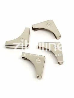 Zibuline Coins Métal - Vis Gravée" Argentés"