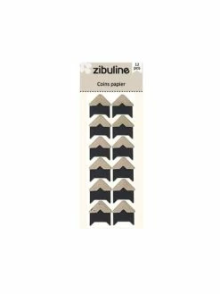 Zibuline Coins Papier - Argenté