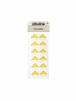 Zibuline Coins Papier - Jaune