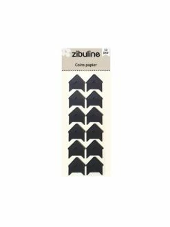 Zibuline Coins Papier - Noir