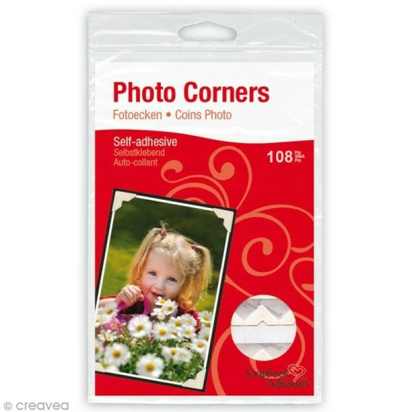 Scrapbook Adhesives Coins Photos Autocollants Ivoires - 108 Pièces 1 Scrapbook Adhesives Coins Photos Autocollants Ivoires - 108 Pièces