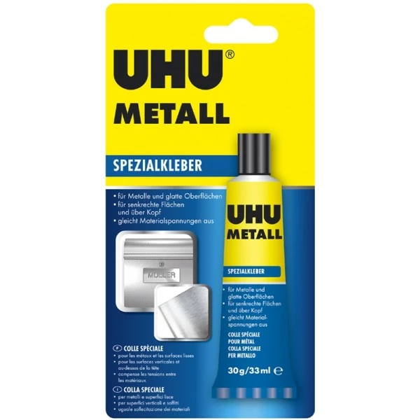 UHU® Colle De Contact Métal, Tube De 30 G, Colle De Contact 1 UHU® Colle De Contact Métal, Tube De 30 G, Colle De Contact