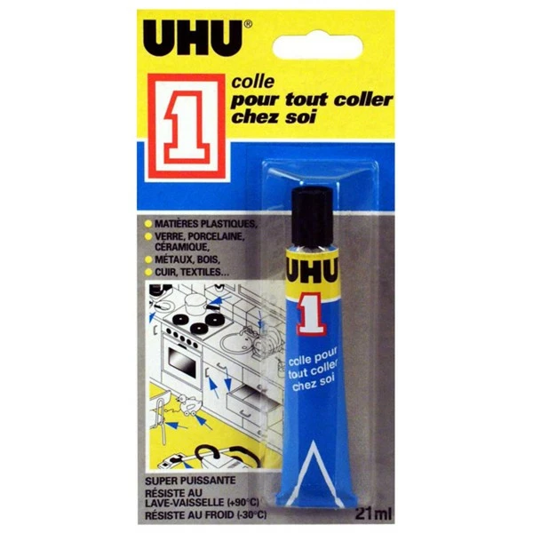 UHU® Colle Multi-réparations - 21 Ml - 1 Pce 1 UHU® Colle Multi-réparations - 21 Ml - 1 Pce