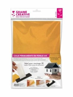 Graine Créative Colle Permanente En Feuille A4
