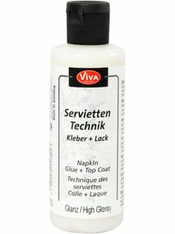 Viva Decor Colle Pour Découpage De Serviettes Et Autres Matériaux En Papier, 82 Ml, Glossy