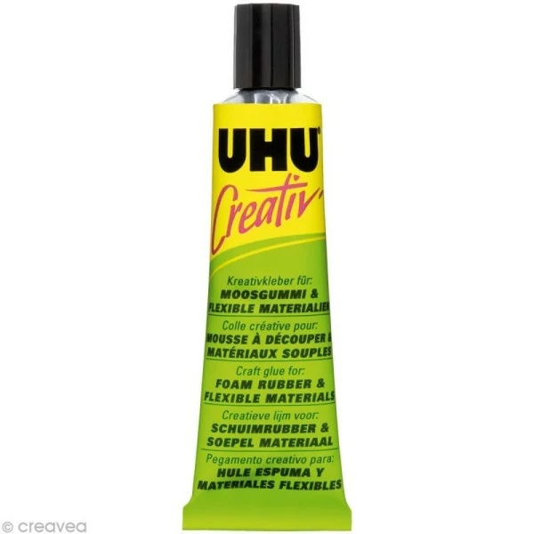 UHU® Colle UHU Creativ' - Mousse à Découper Et Matériaux Souples - 33 Ml 1 UHU® Colle UHU Creativ' - Mousse à Découper Et Matériaux Souples - 33 Ml