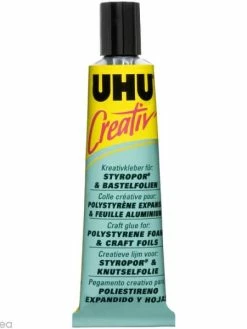 UHU® Colle UHU Creativ' - Polystyrène Expansé Et Feuille Aluminium - 33 Ml