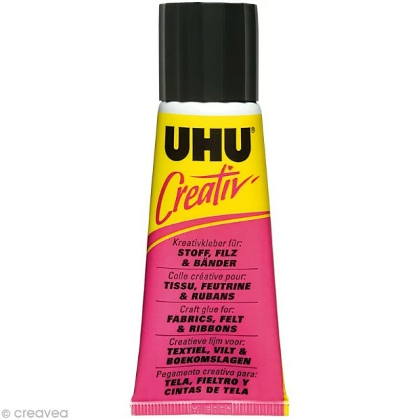 UHU® Colle UHU Creativ' - Tissu Feutrine Ruban - 38 Ml 1 UHU® Colle UHU Creativ' - Tissu Feutrine Ruban - 38 Ml