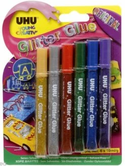 UHU® Colle UHU Young Creativ' - Colle à Paillettes Original 6 X 10 Gr