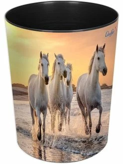 Läufer Corbeille à Papier "Chevaux Sur La Plage"