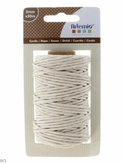 Artemio Corde Blanchie - Beige - 2 Mm X 30 M