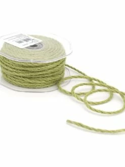 La Mercerie De Vally Cordon De Jute Naturel Vert 4mm 20 Mètres