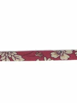 Cordon Spaghetti Fleuri Frou Frou - 7 Mm - Bordeaux Glamour - Vendu Au Mètre
