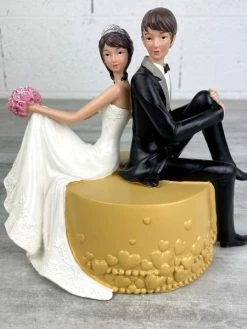 Artif Couple De Mariés En Résine Assis Sur Un Pouf, Hauteur 16 Cm, Figurines Pièce Montée, Gâteau De Maria -V-Zug shop couple de maries en resine assis sur un pouf hauteur 16 cm figurines piece montee gateau de maria p 3
