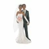 Hobi Couple De Mariés Métisse En Résine, 12,5 Cm, Figurines Noires De Pièce Montée