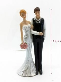 Doge Couple De Mariés Se Tenant Le Bras, Haut.15,5 Cm, Figurine Traditionnelle, Pièce Montée, Mariage -V-Zug shop couple de maries se tenant le bras haut155 cm figurine traditionnelle piece montee mariage p 2