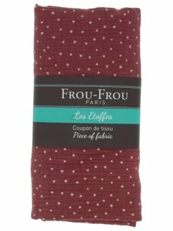 Frou Frou Coupon De Double Gaze De Coton - Bois De Rose - 132 X 70 Cm