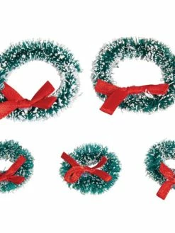 Rayher Couronnes De Noël Miniatures - 3 Cm Et 5 Cm - 5 Pcs