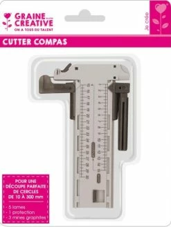 DTM Cutter Compas - Découpe Parfaite De Cercle - De 1 à 30 Cm