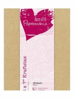Czech Beads Exclusive De Papier De Carton De Kraftstax 12,7x17,8cm (100pcs), Docrafts, Spécial, De Scrapbooking