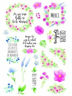 Décalcomanies Artemio - Au Jardin - 21 X 14,8 Cm