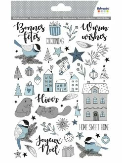 Artemio Décalcomanies Noël - Noël Cosy - Format A5