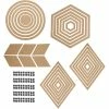 Creativ Company Décorations Murales, H: 5,5-29,5 Cm, Mdf, 10Sets