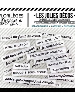 Florilèges Design Décos MOTS DOUX EDELWEISS