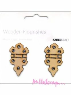 Découpes Charnières Bois Kaisercraft - 2 Pièces