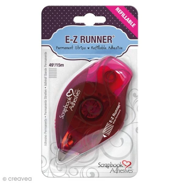 Scrapbook Adhesives Dérouleur Adhésif Double-face E-Z Runner Permanent - Bande Rayures - 15 M 1 Scrapbook Adhesives Dérouleur Adhésif Double-face E-Z Runner Permanent - Bande Rayures - 15 M