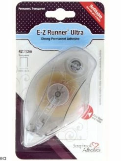 Scrapbook Adhesives Dérouleur Adhésif Double-face E-Z Runner Rechargeable - Bande Ultra Adhésive - 13 M
