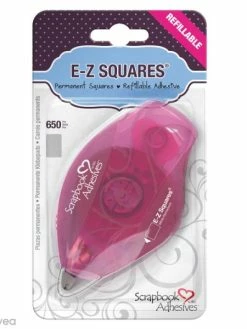 Scrapbook Adhesives Dérouleur Adhésif Double-face E-Z Squares - Bande Rectangles - 650 Pcs