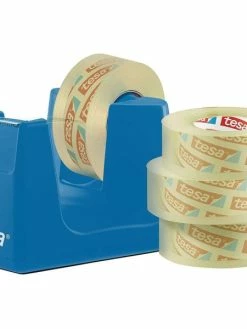 Tesa Dévidoir De Bureau Easy Cut Smart + 4 Rouleaux - Bleu