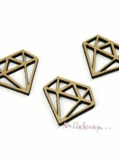 Diamants Bois Boanita - 3 Pièces