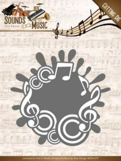 Find It™ Die - ADD10135 - Sounds Of Music - Label De Musique 8.3 X 8.4 Cm