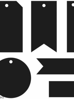 Die Artemio Etiquettes - 4 X 2 à 6 X 4 Cm - 6 Matrices De Découpe